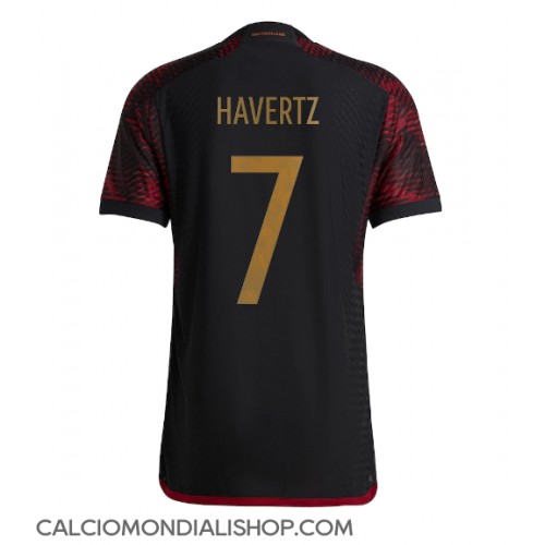 Maglie da calcio Germania Kai Havertz #7 Seconda Maglia Mondiali 2022 Manica Corta